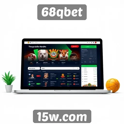 Facilidade de navegação e design do site 68qbet